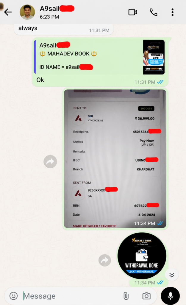 Mahadev Book ID What's app Review